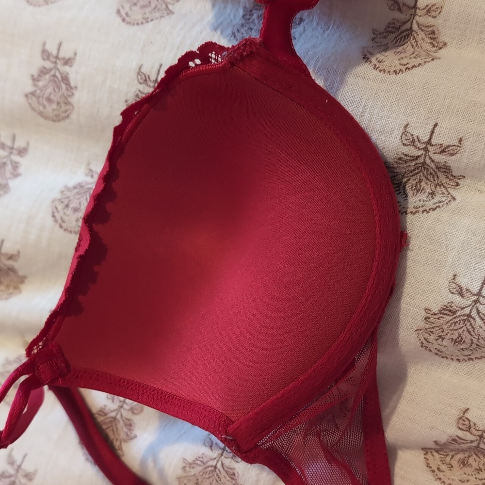 Victoria secret red lace push up bra - Picture 7 of 9